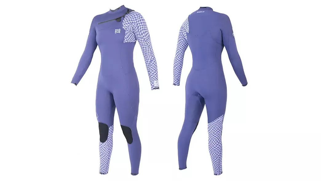 Lassdive Shop - Wetsuit Soöruz Divine 3/2mm Chest Zip purple for woman for jet ski, surf, wakeboard, wingfoil and water sports 01